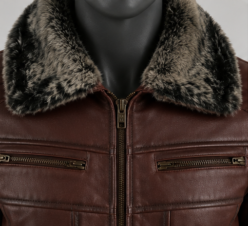 Evan Hart Fur Leather Jacket