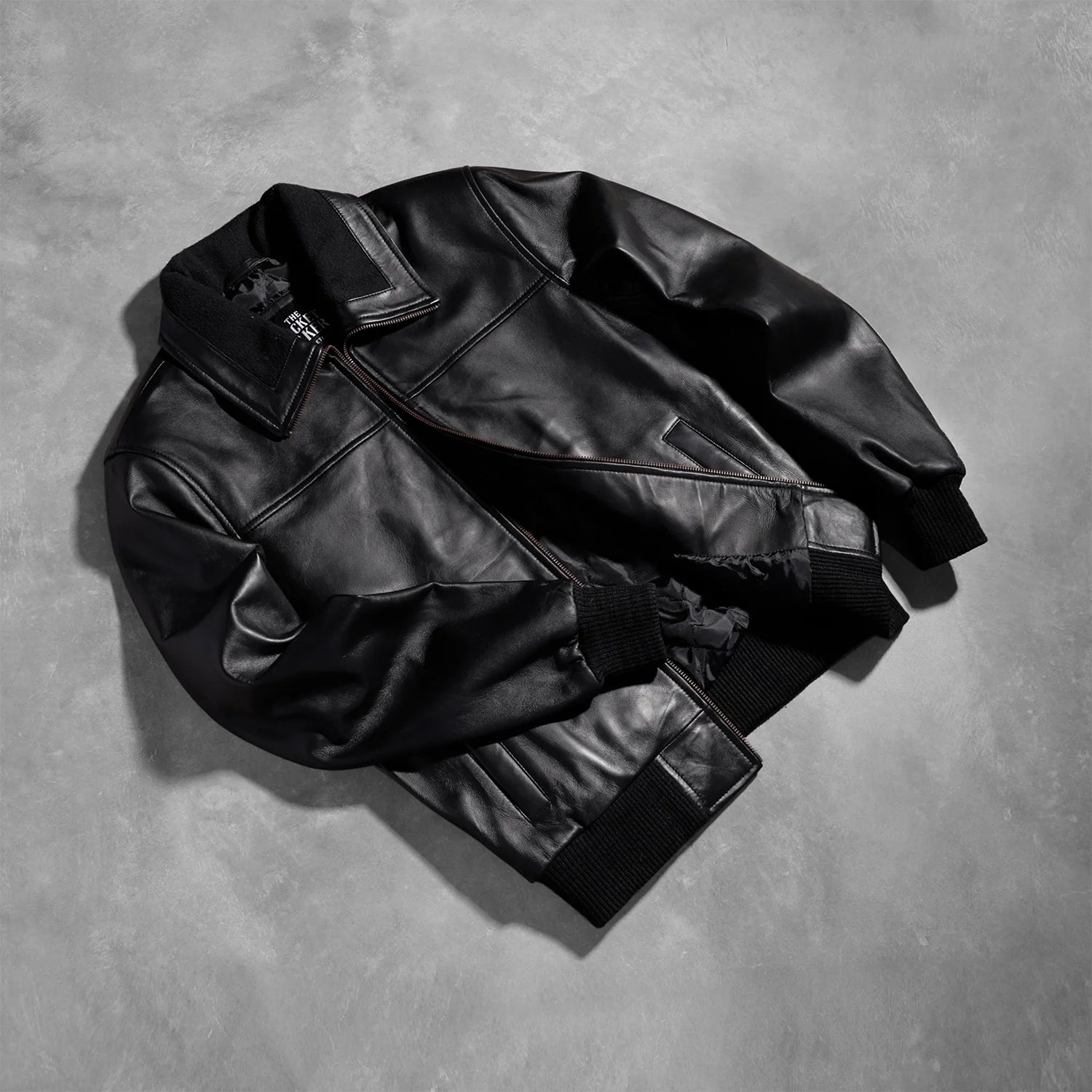 Air Rolf Leather Bomber Jacket