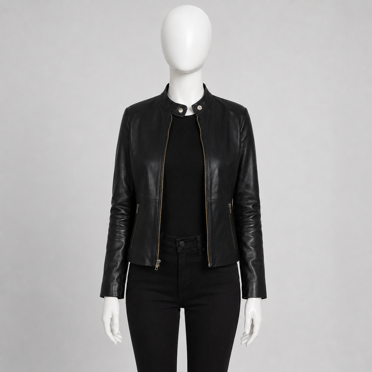 Rave Leather Biker Jacket