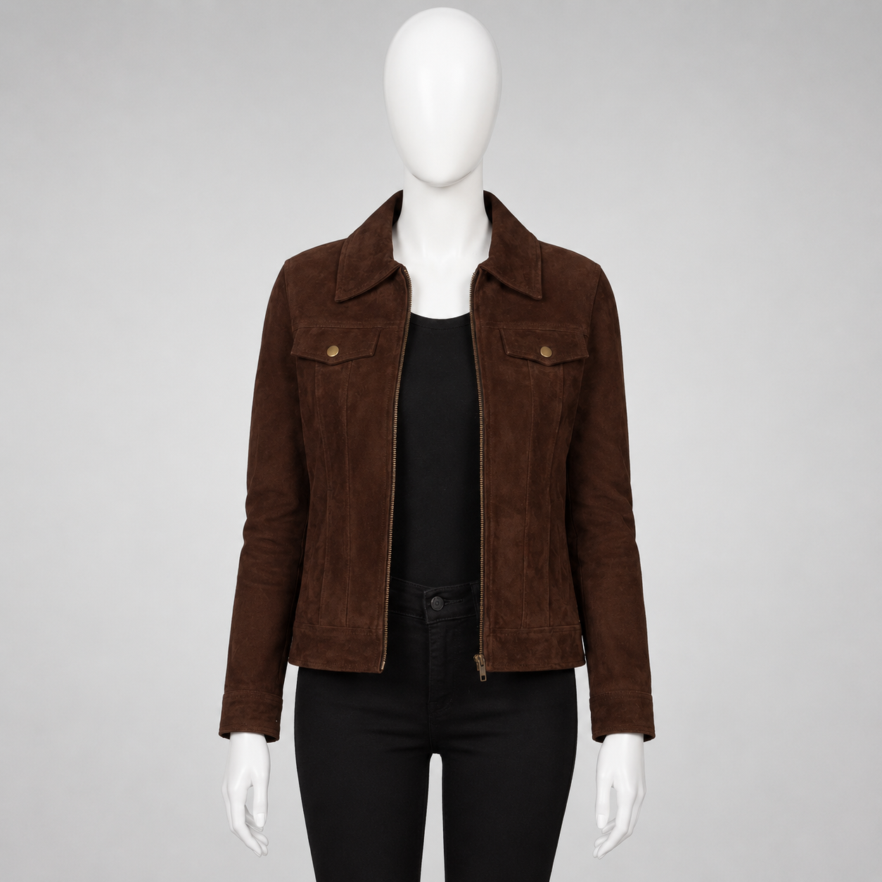 Suzy Suede Trucker Jacket