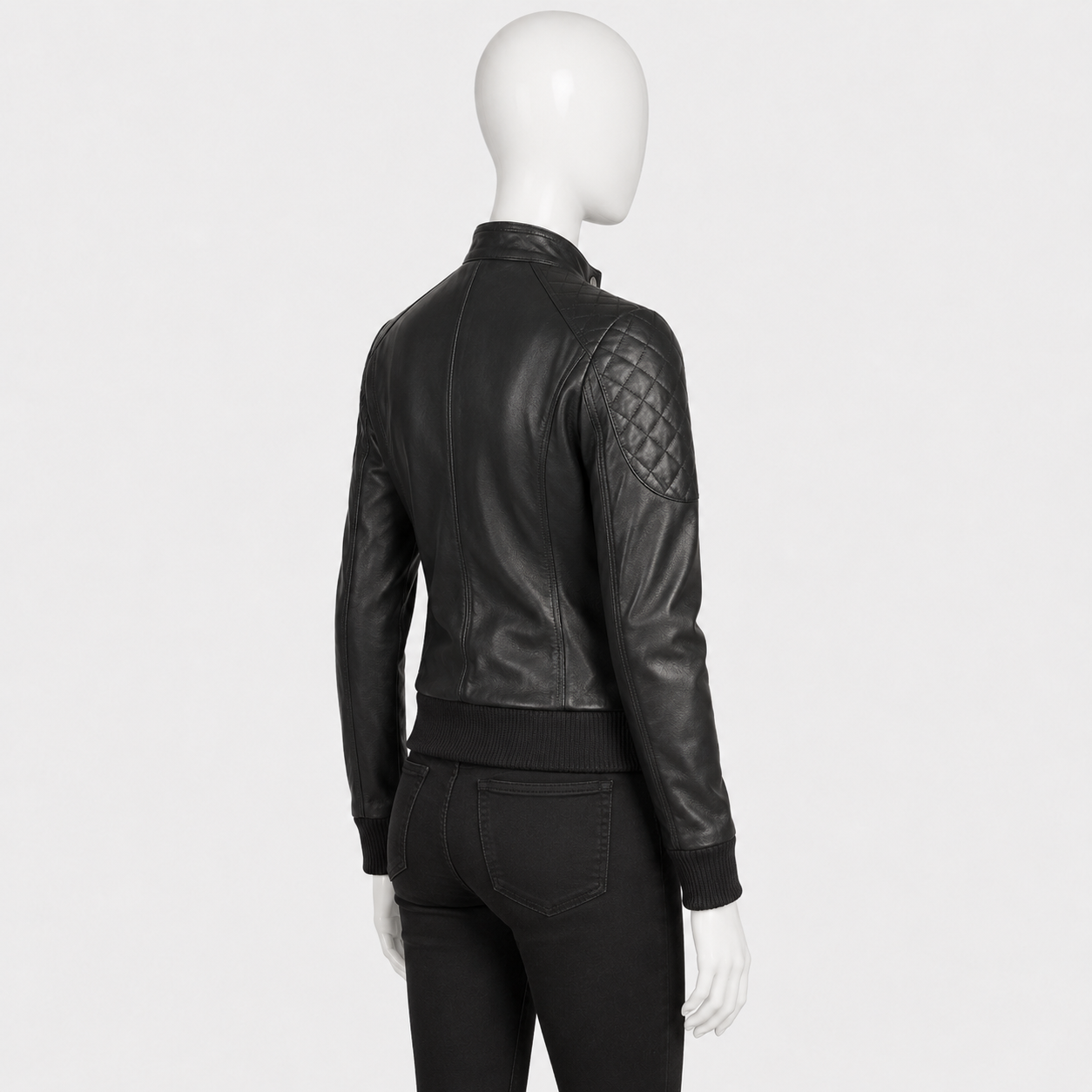 Zenna Leather Bomber Jacket
