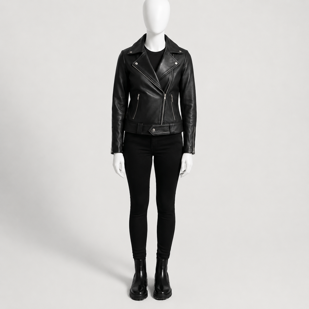 Rumy Leather Biker Jacket