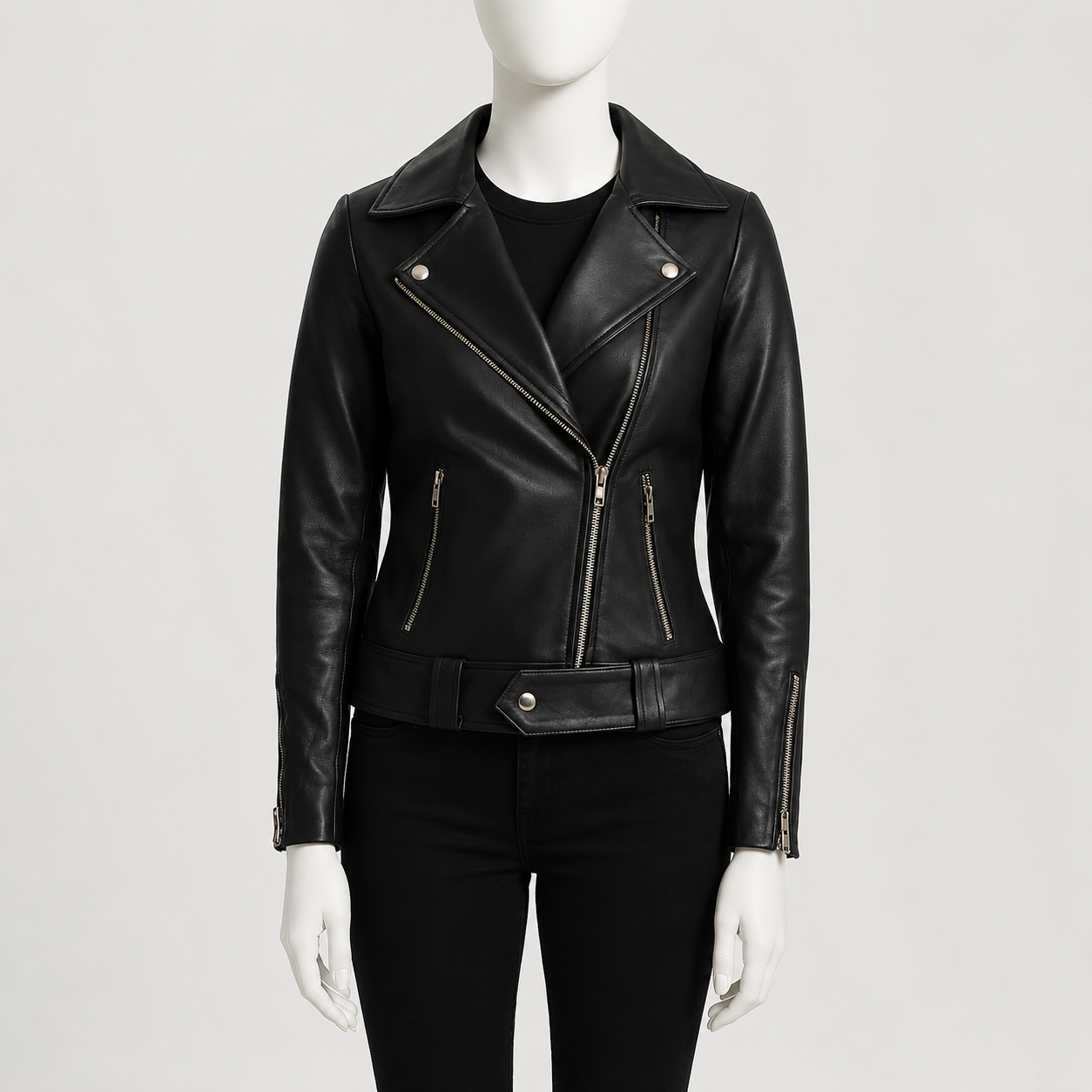 Rumy Leather Biker Jacket