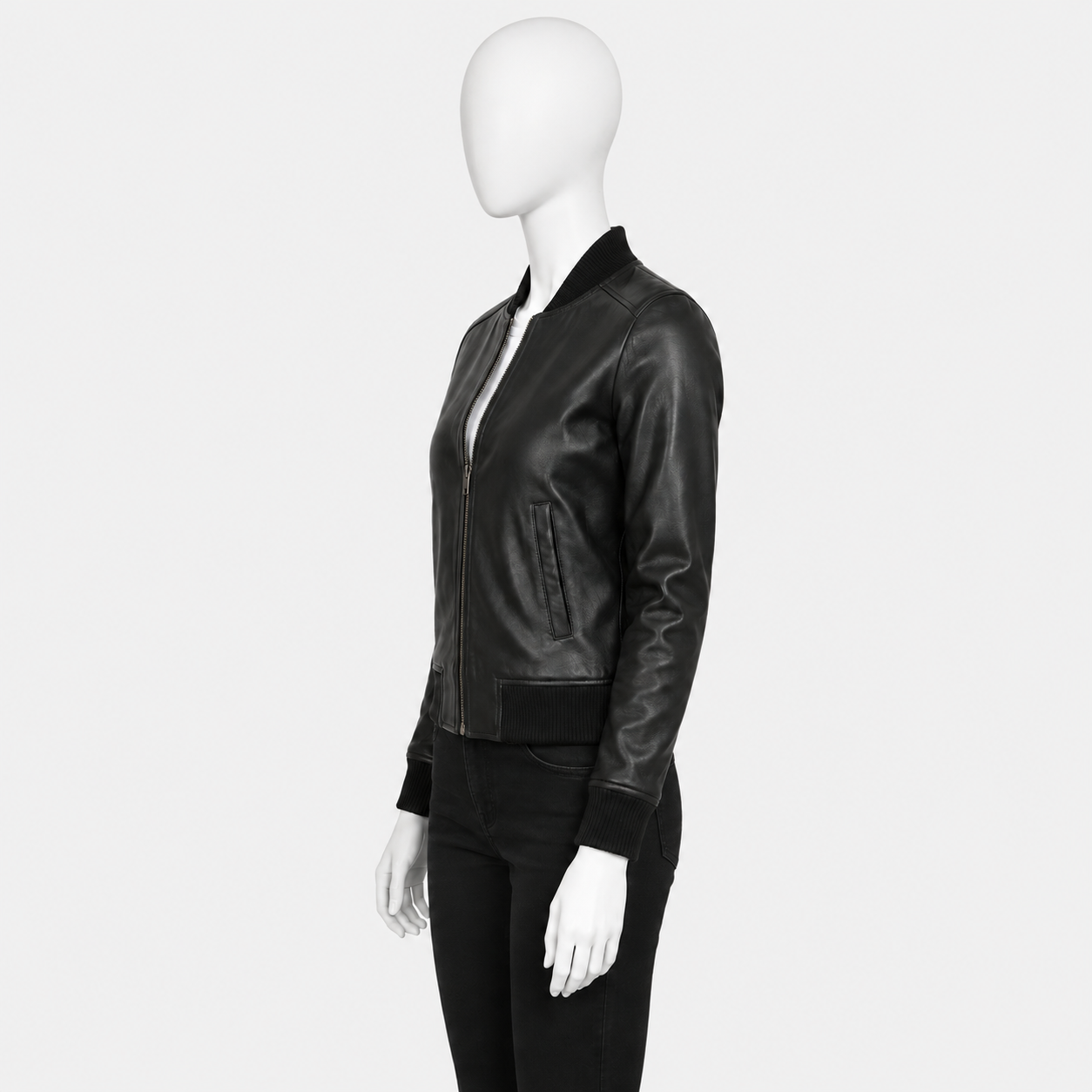 Bliss Leather Bomber Jacket