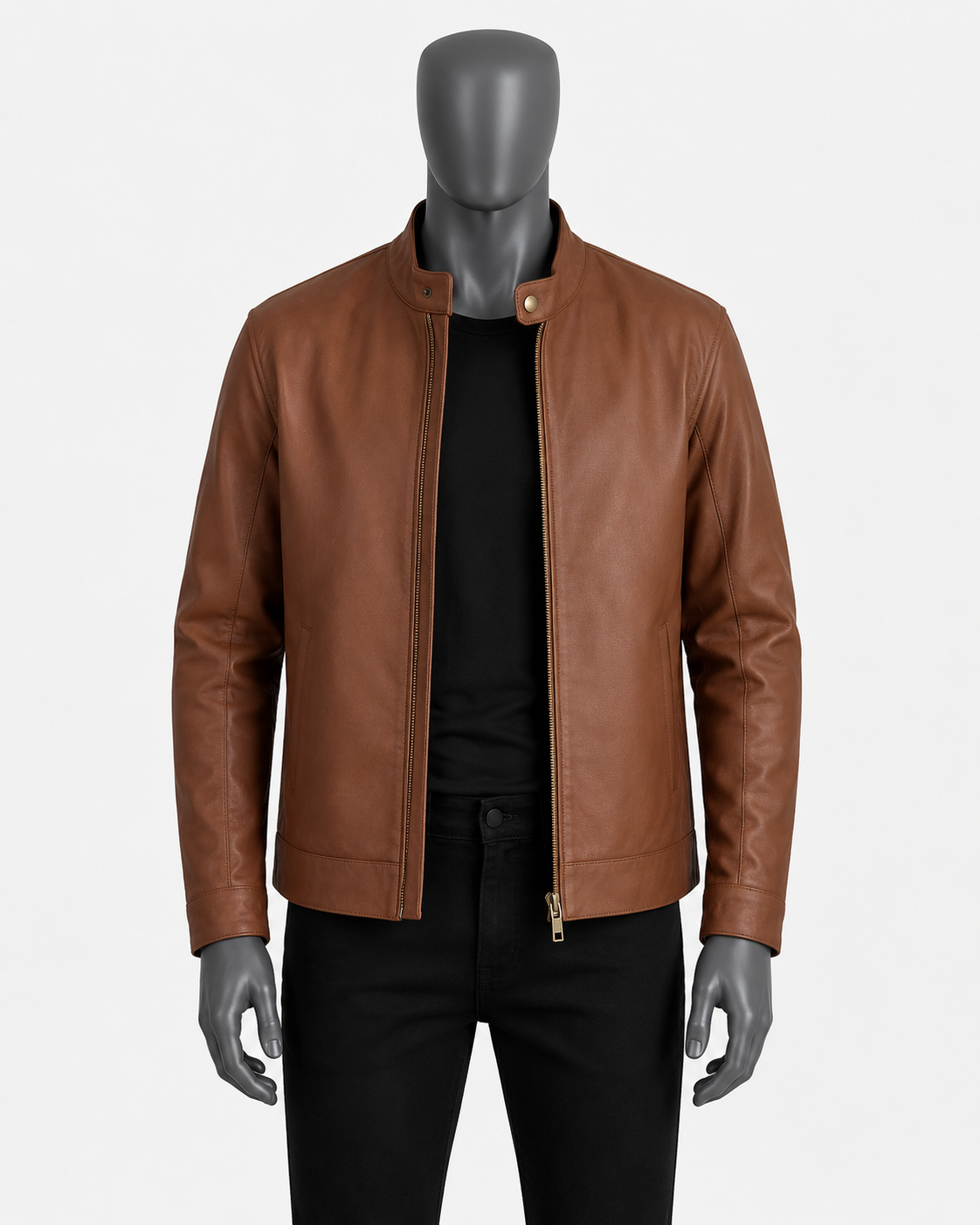 Zen Leather Biker Jacket