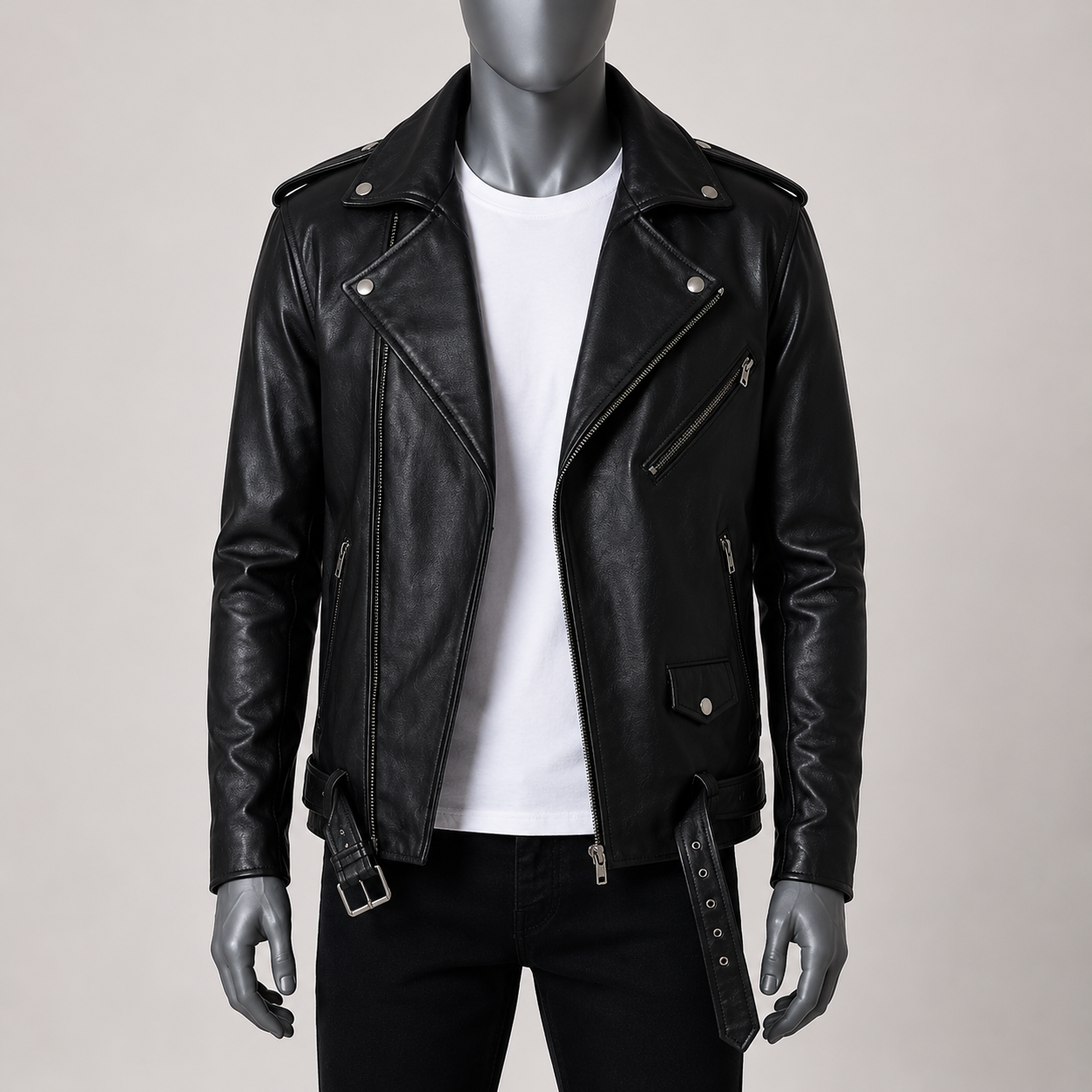 Kole Leather Double Rider Jacket