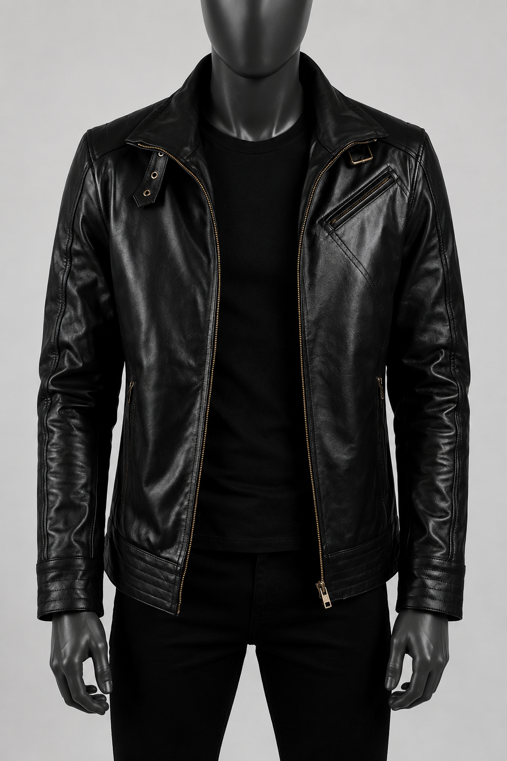Legacy Leather Biker Jacket