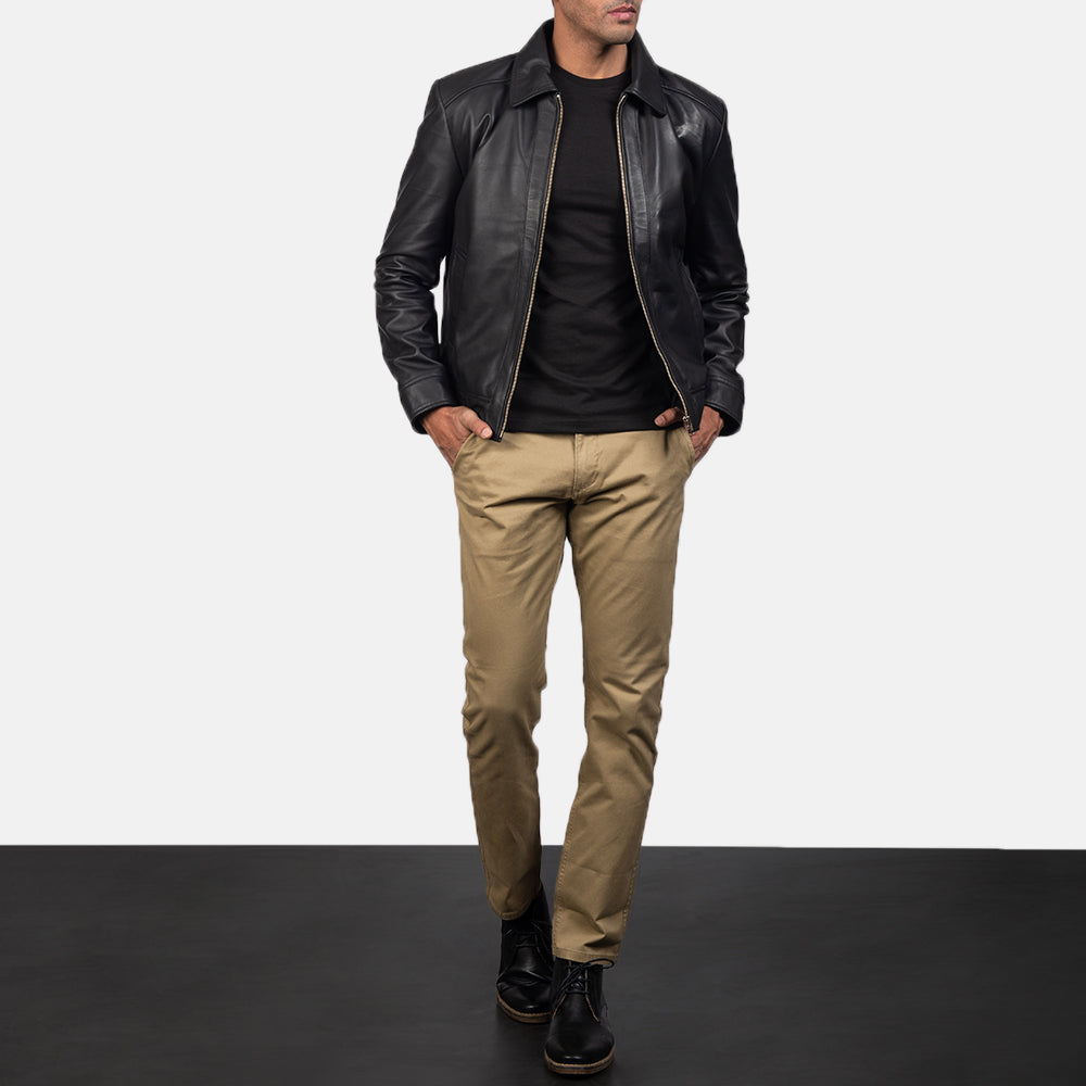 Inferno Leather Jacket - Black