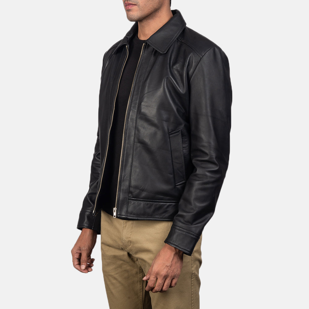 Inferno Leather Jacket - Black