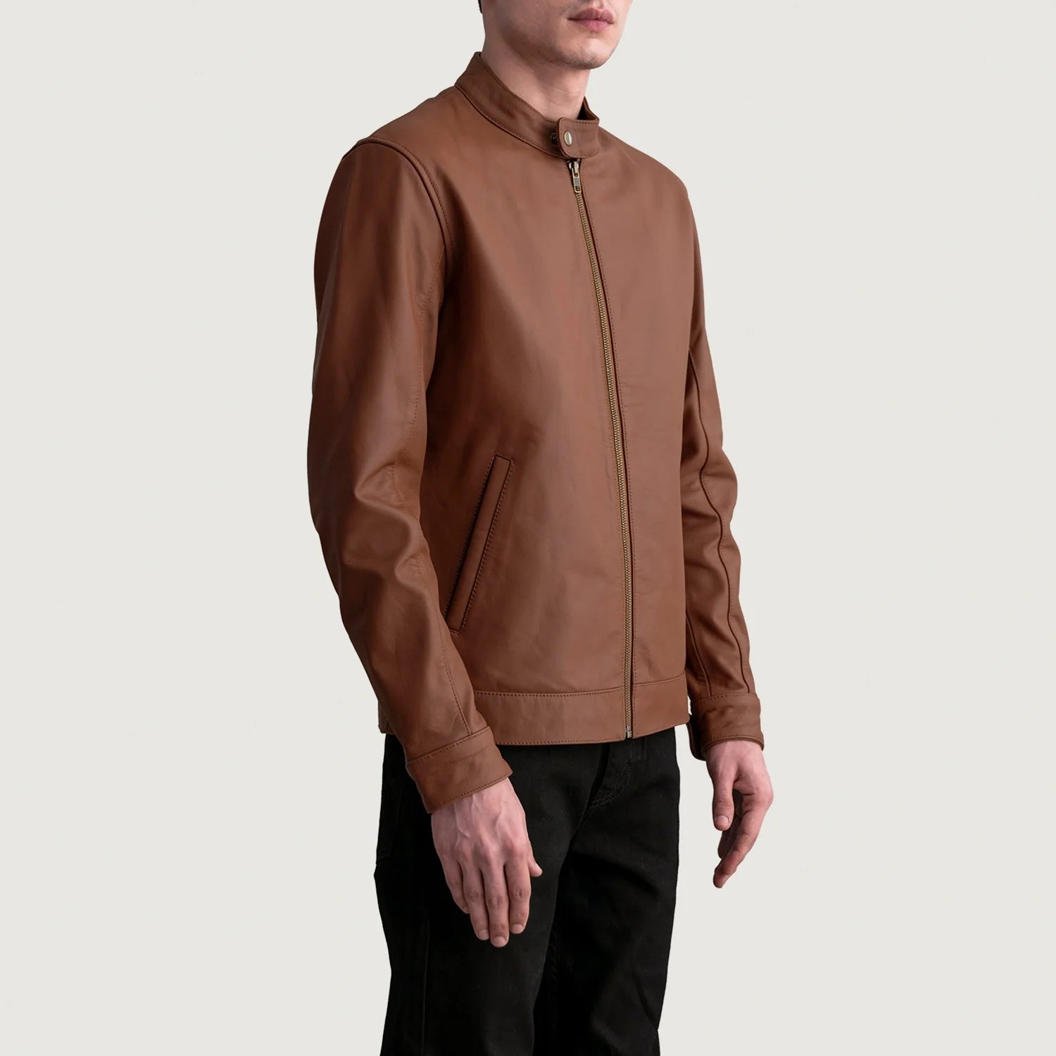 Zen Leather Biker Jacket