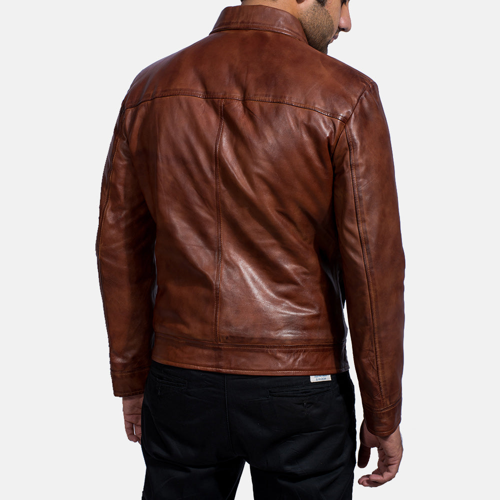 Inferno Leather Jacket - Brown
