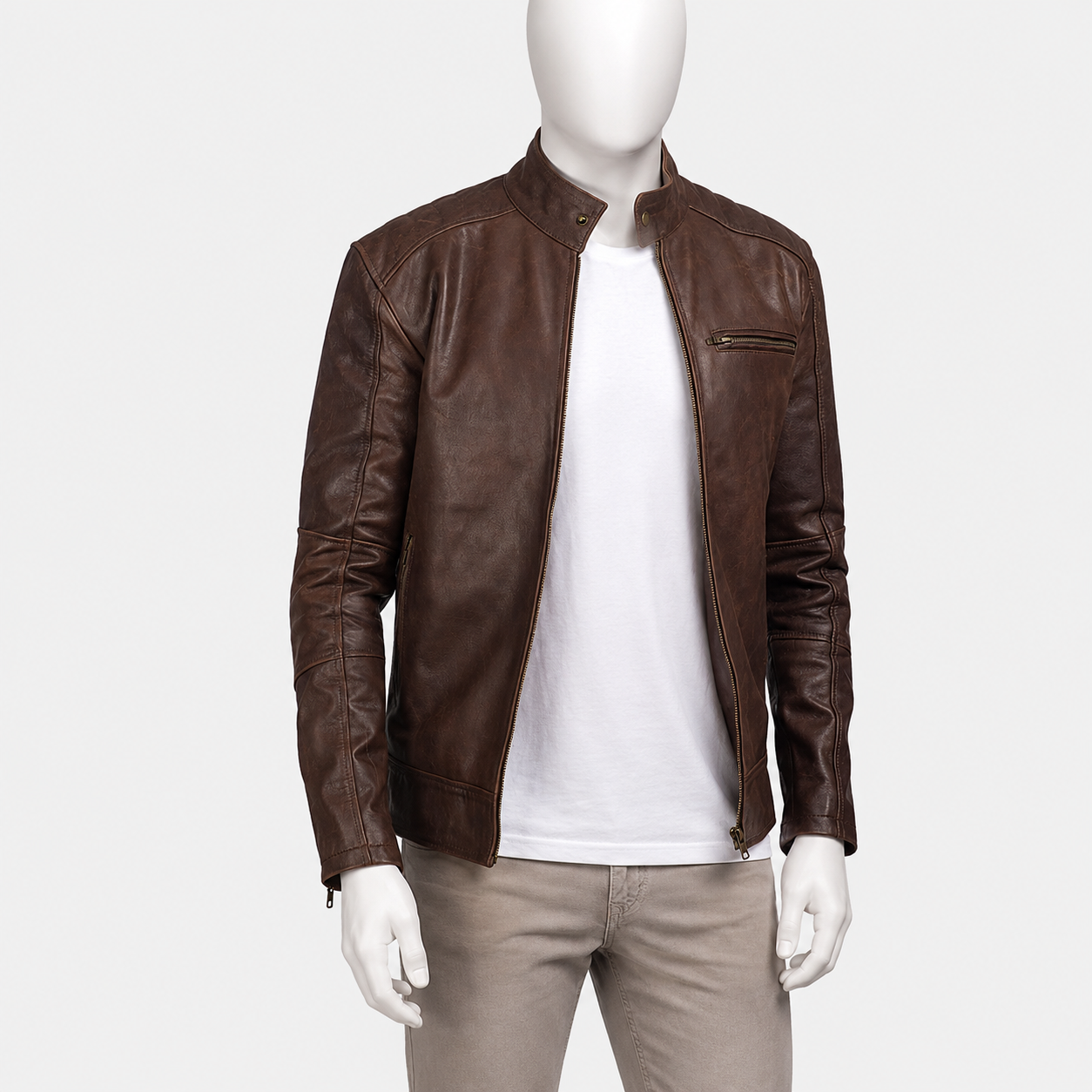 Dean Leather Biker Jacket
