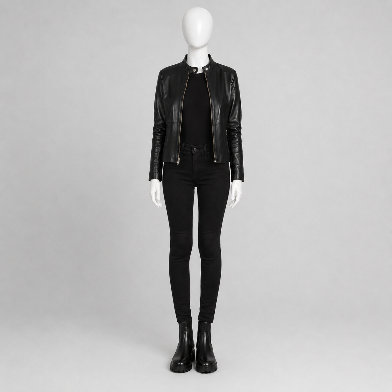 Rave Leather Biker Jacket