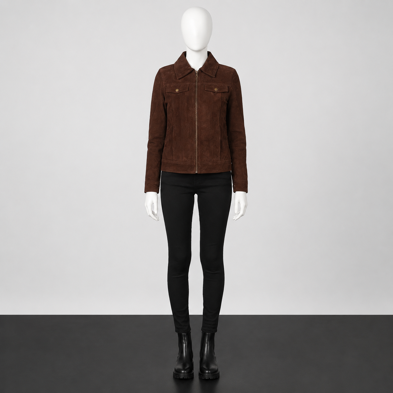 Suzy Suede Trucker Jacket