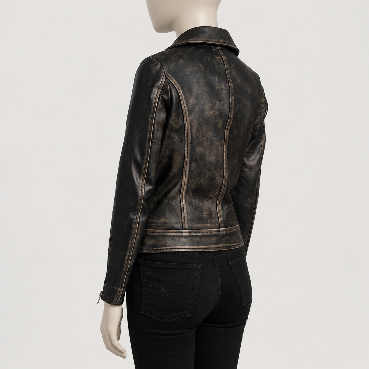 Rumy Leather Biker Jacket