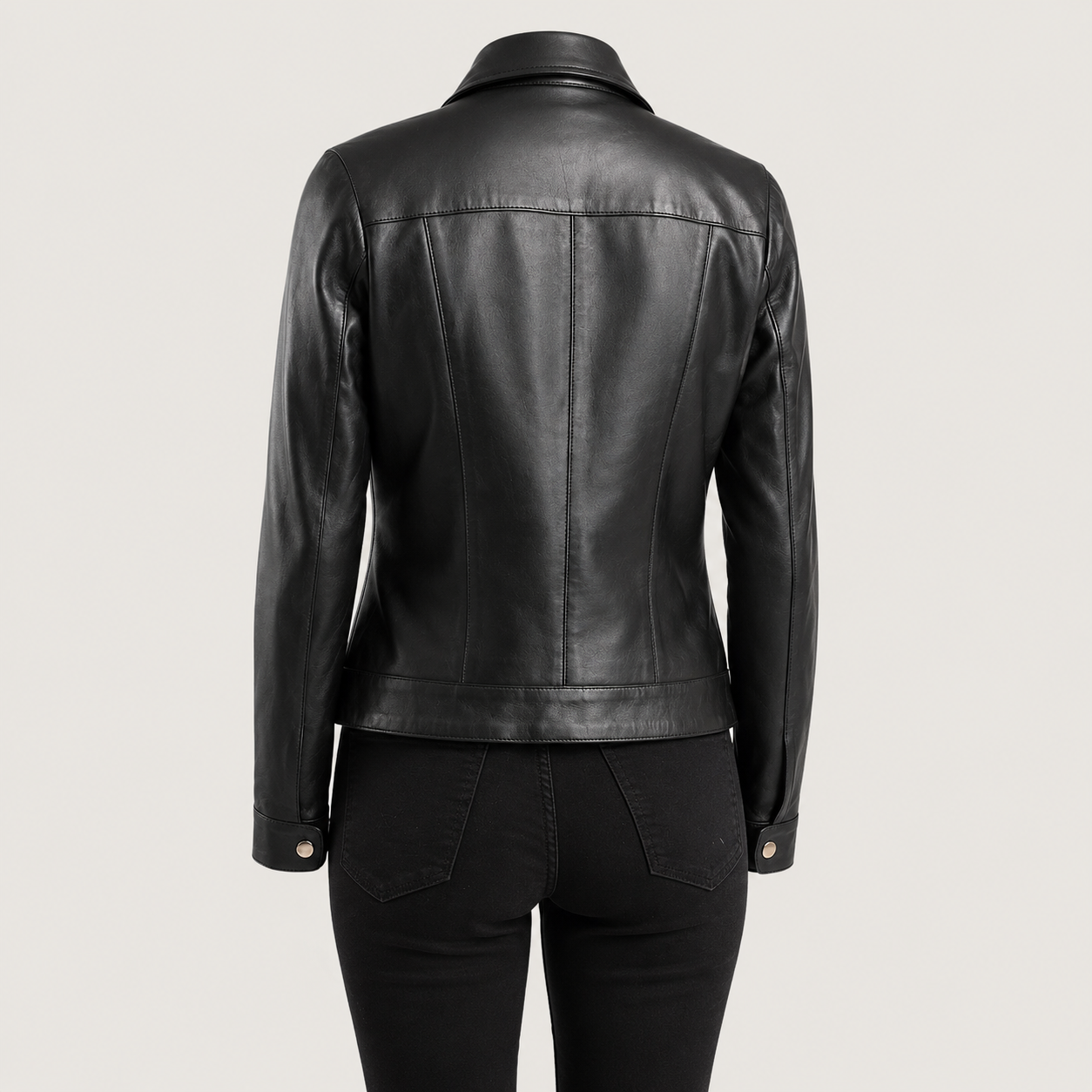 Vixen Classic Collar Leather Jacket