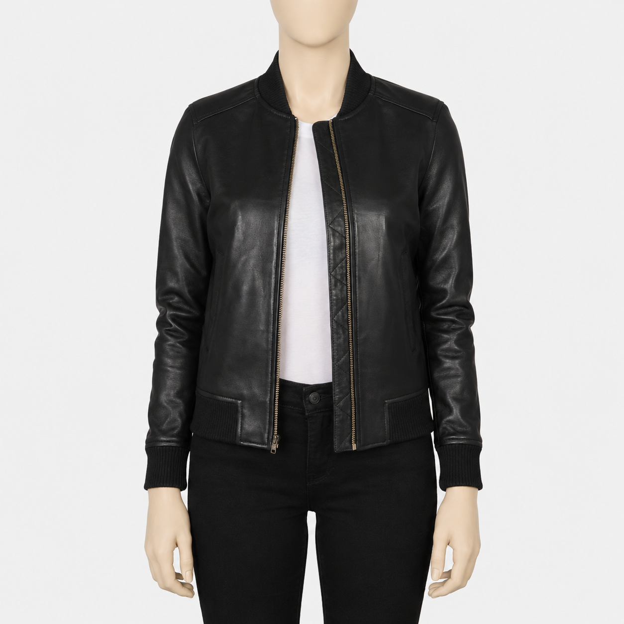 Bliss Leather Bomber Jacket