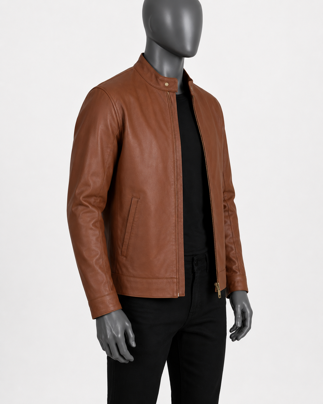 Zen Leather Biker Jacket