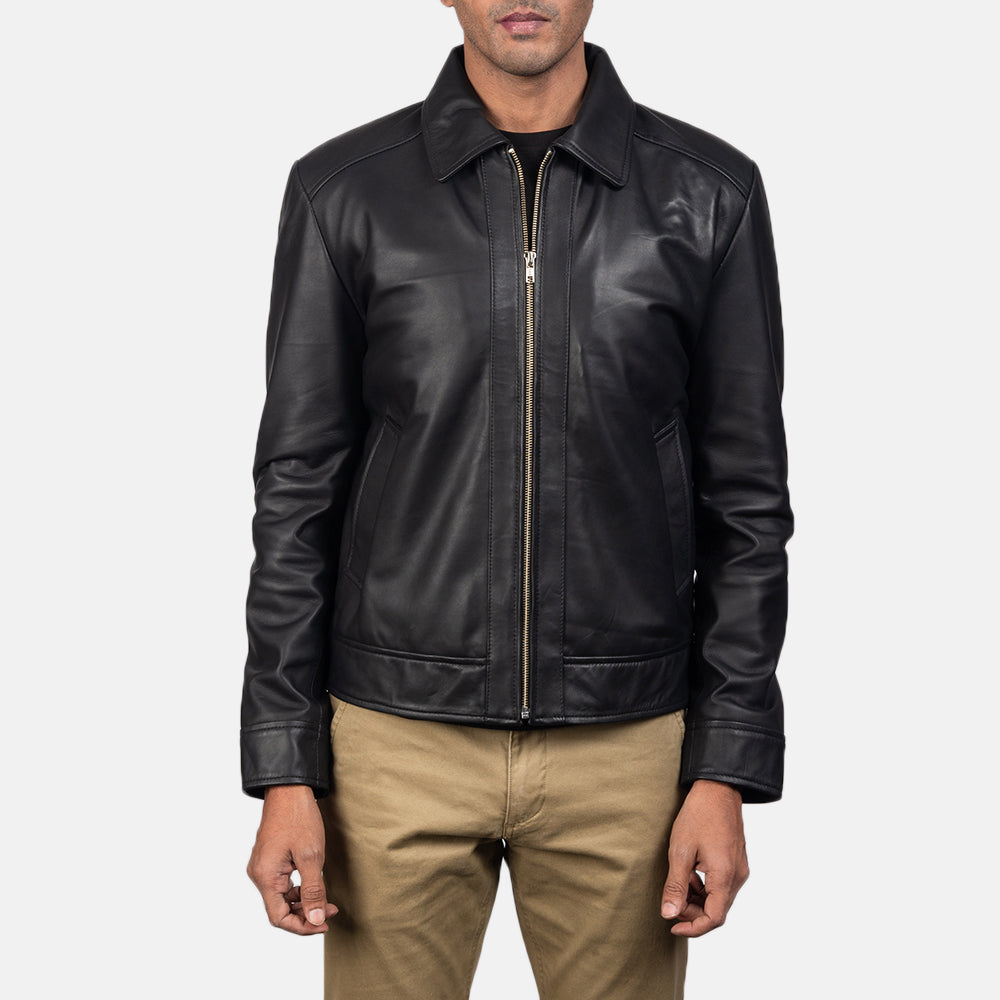 Inferno Leather Jacket - Black