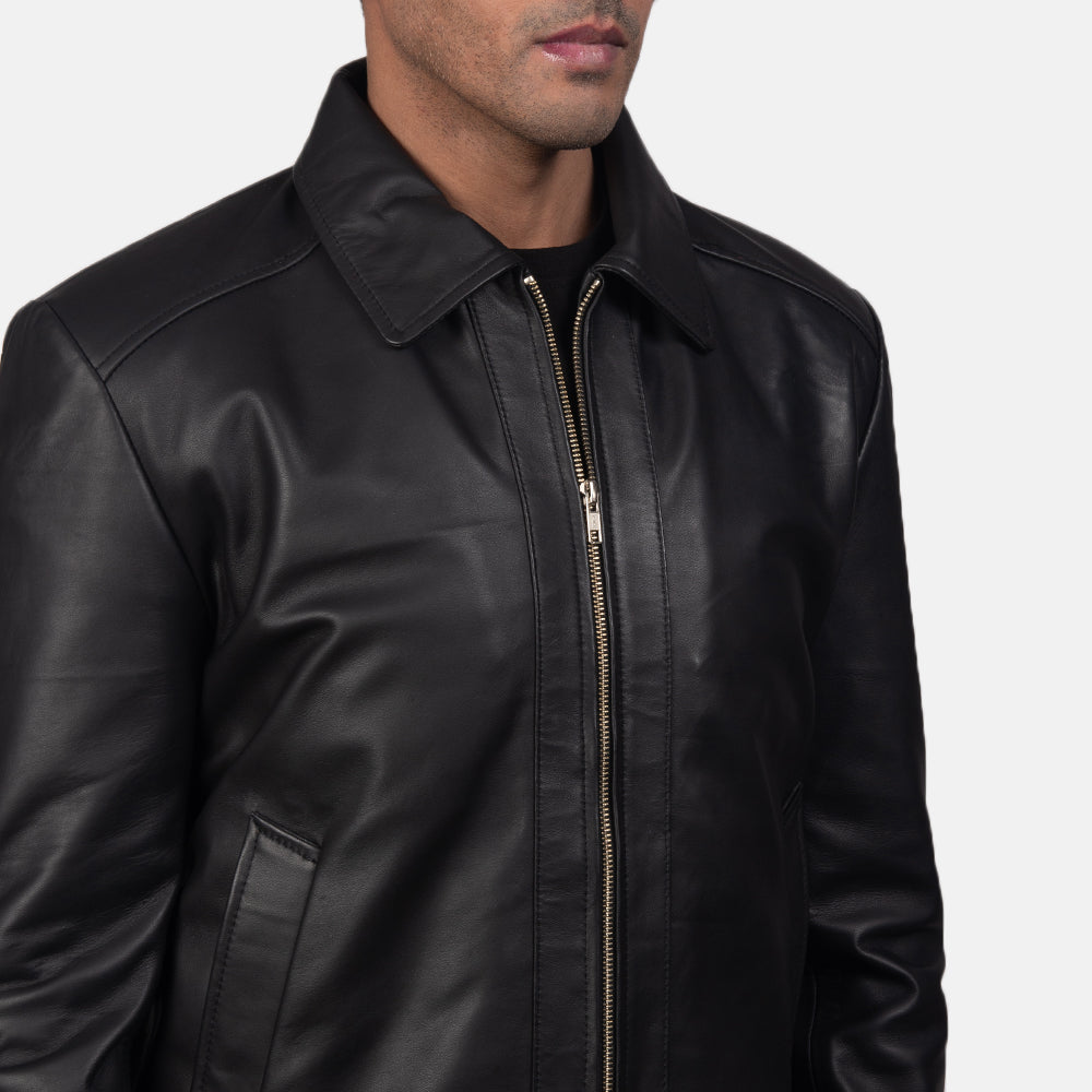 Inferno Leather Jacket - Black