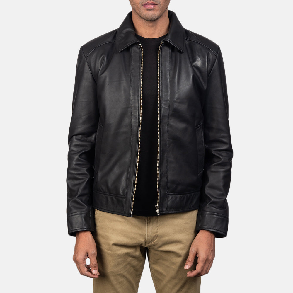 Inferno Leather Jacket - Black