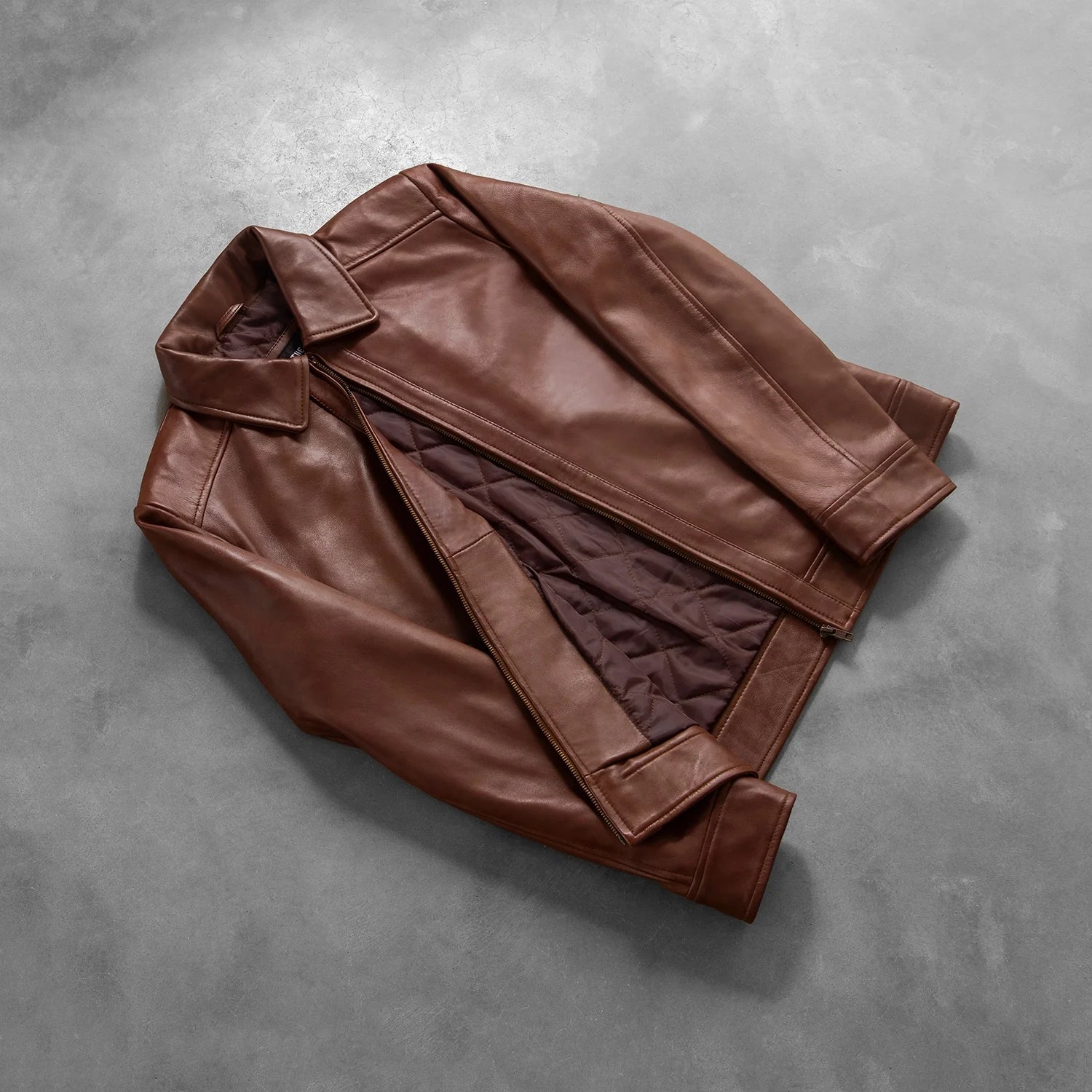 Inferno Leather Jacket - Brown