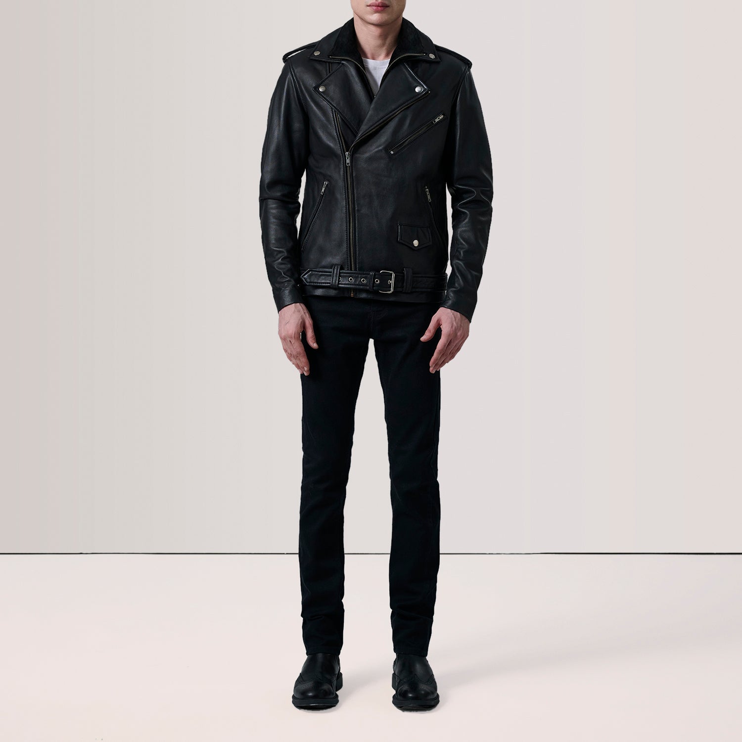 Kole Leather Double Rider Jacket