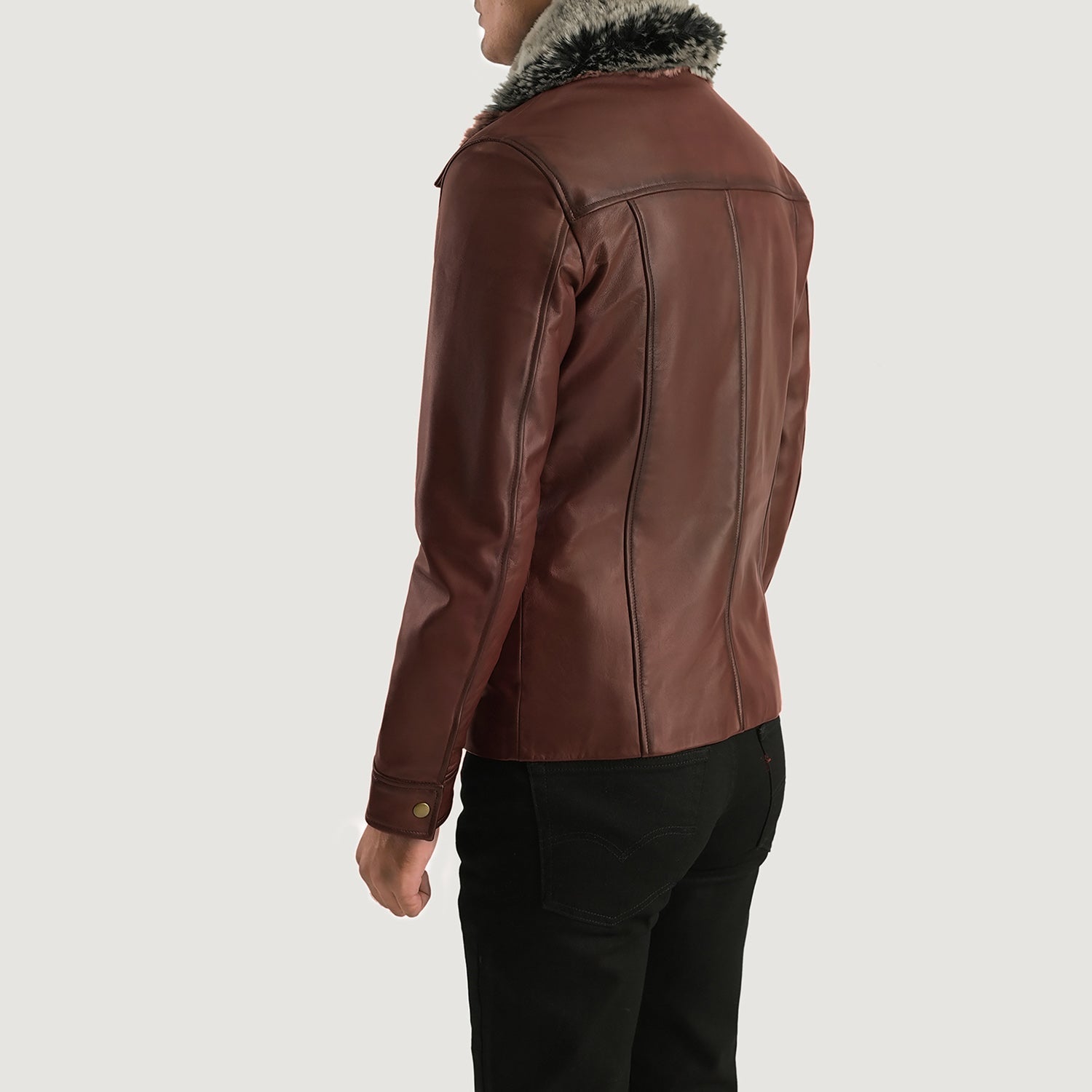 Evan Hart Fur Leather Jacket