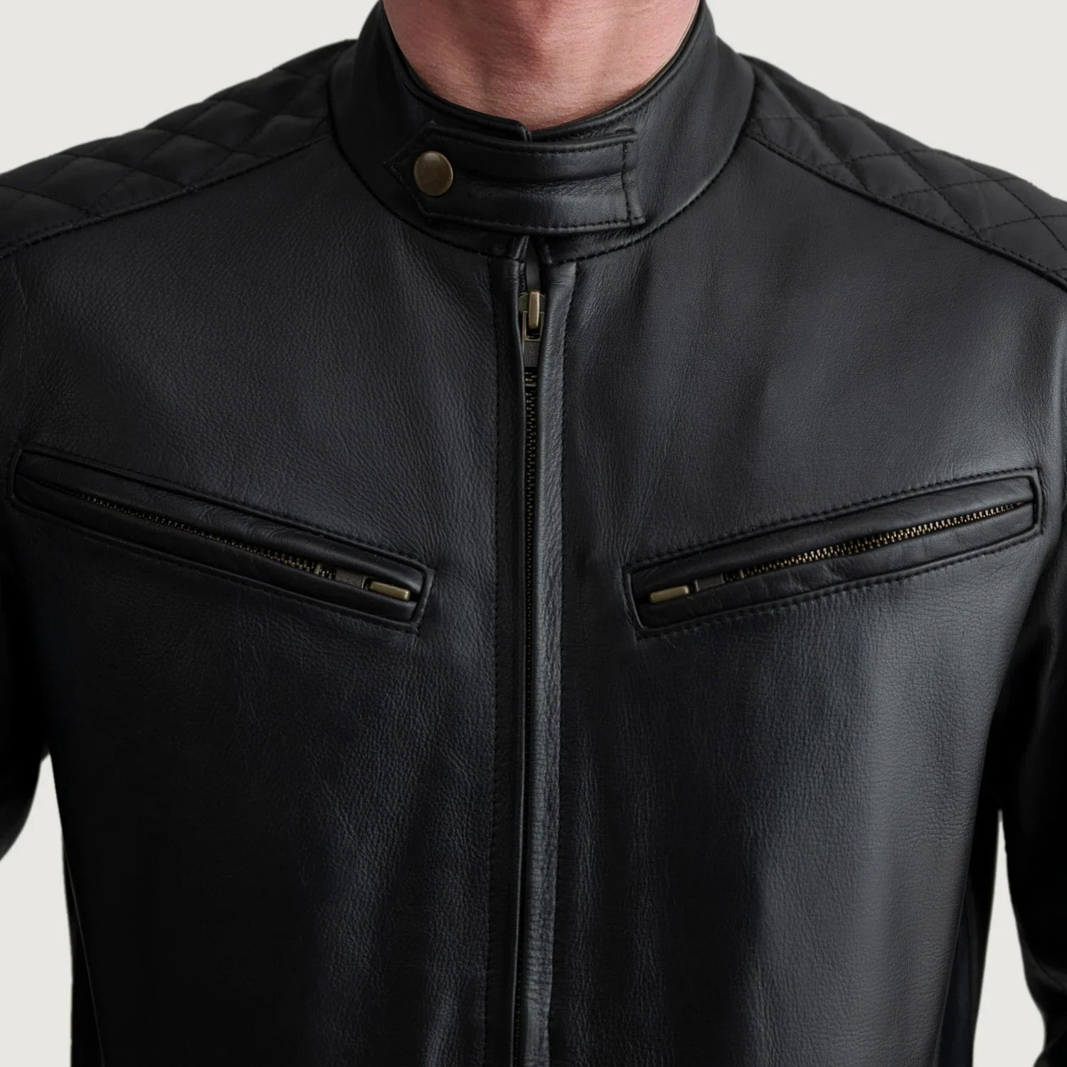 Sven Leather Bomber Jacket