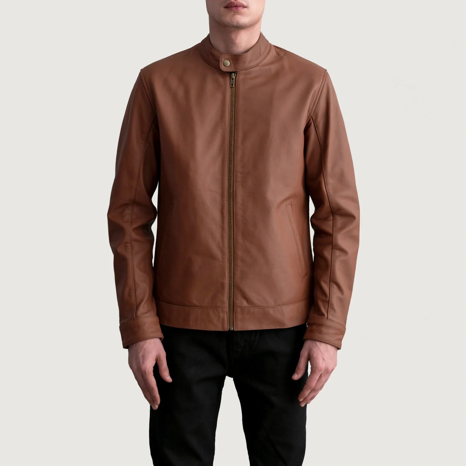 Zen Leather Biker Jacket