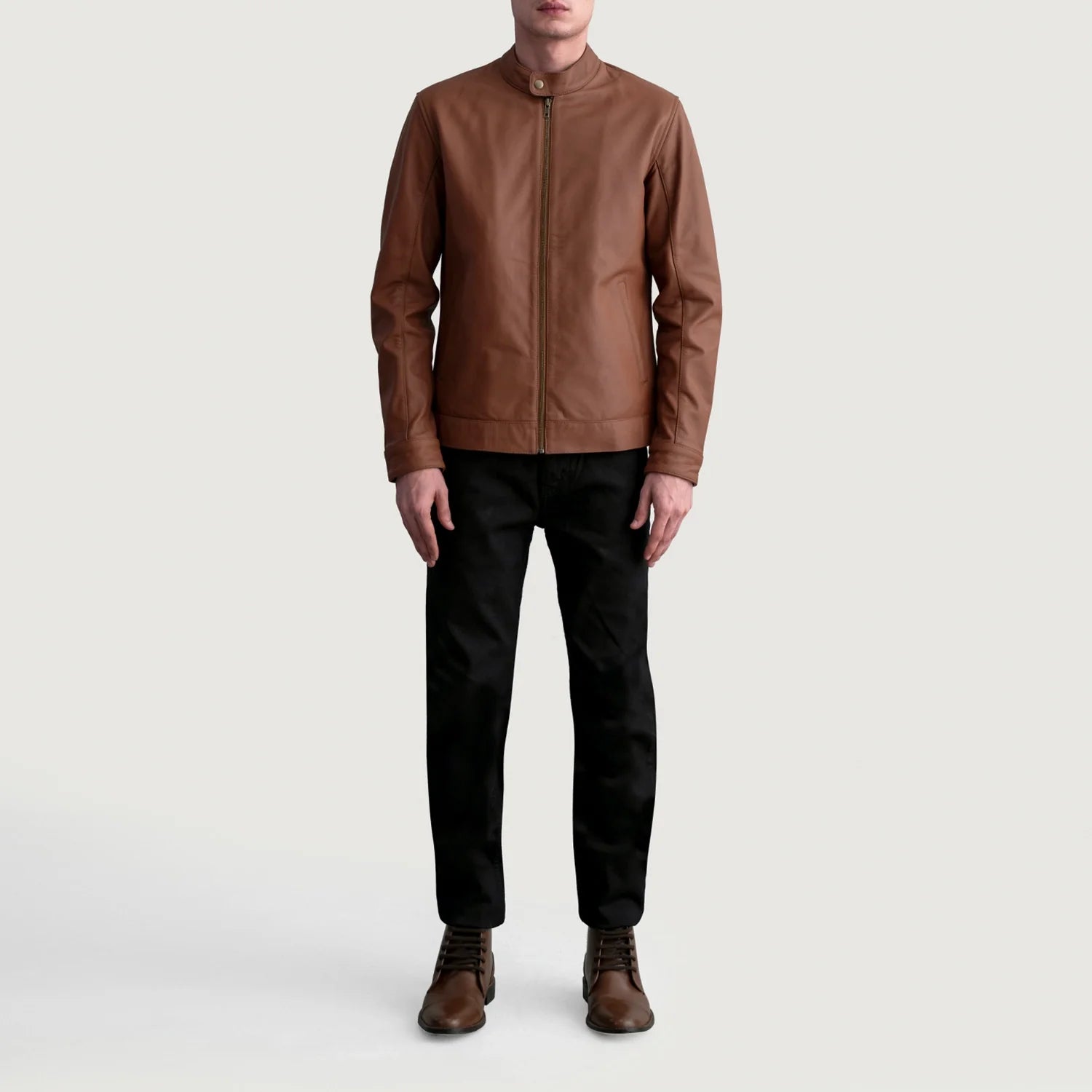 Zen Leather Biker Jacket