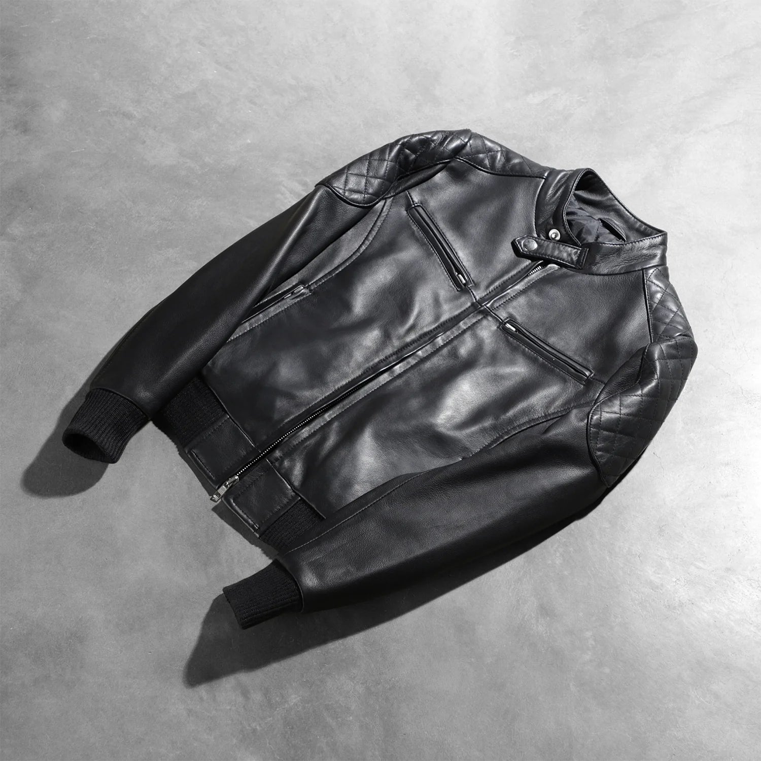Zenna Leather Bomber Jacket