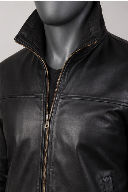 Air Rolf Leather Bomber Jacket