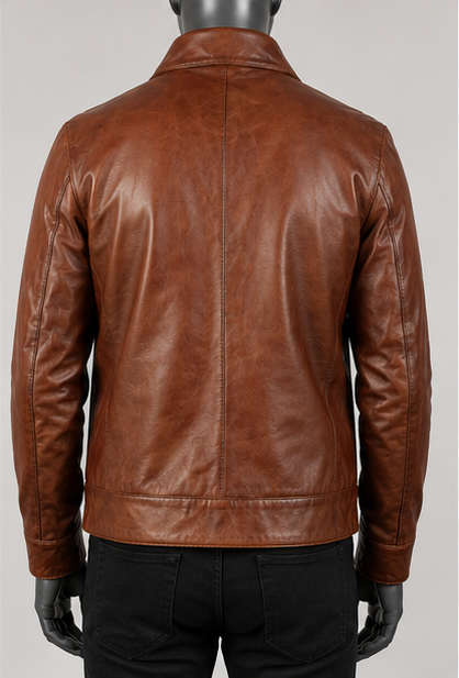 Columbus Leather Bomber Jacket
