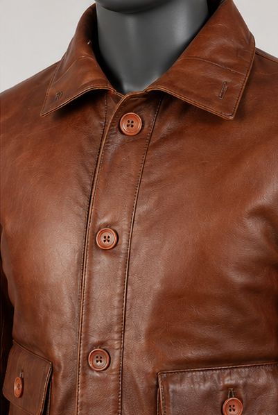 Columbus Leather Bomber Jacket