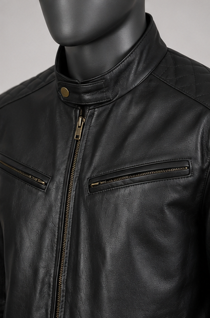 Sven Leather Bomber Jacket